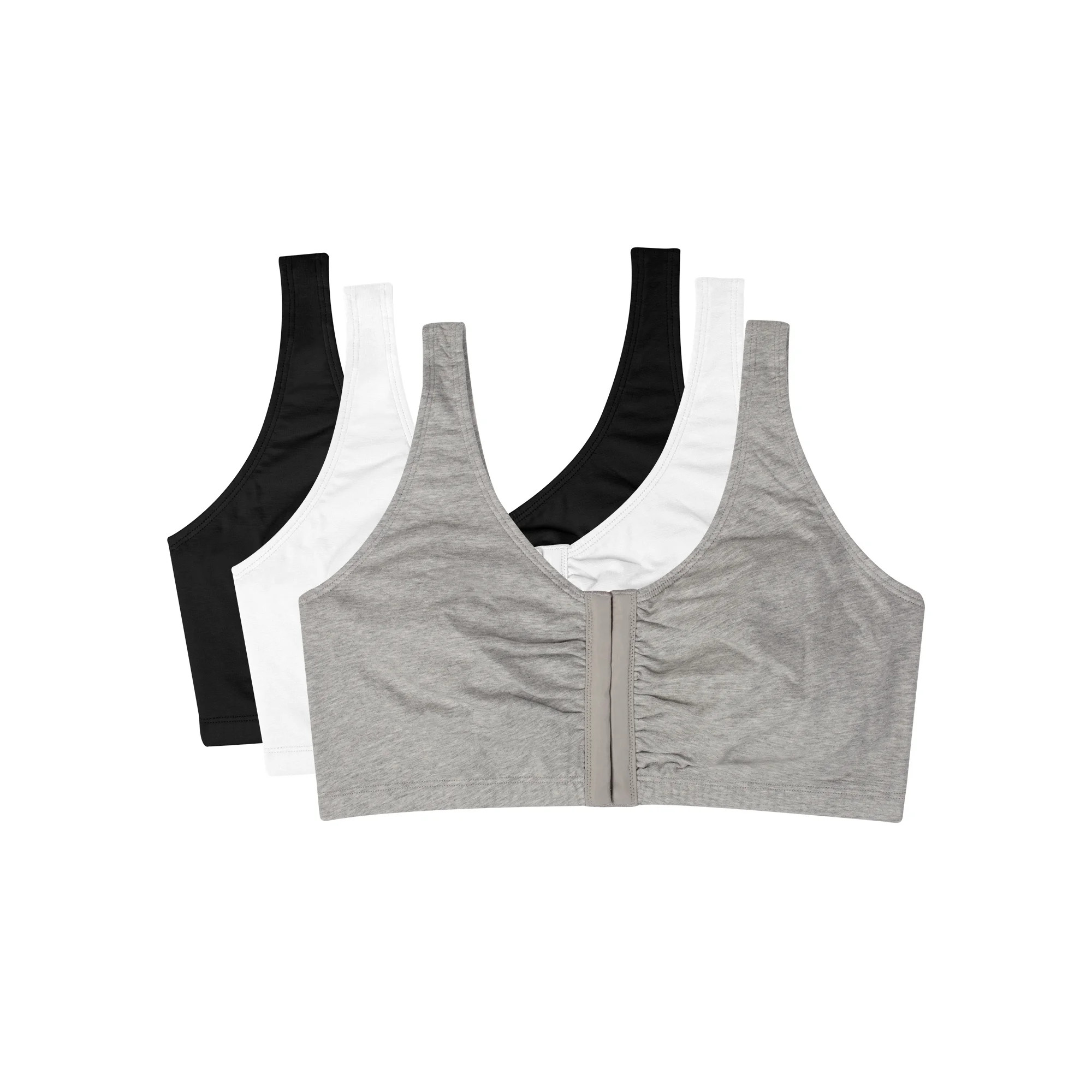 Fruit of the Loom Women's Comfort Front Close Sports Bra, 3-Pack, Style 96014D | Walmart (US)