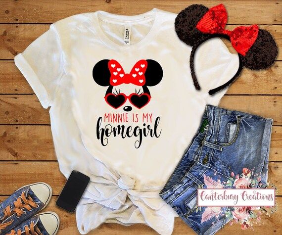 Minnie is my Homegirl Shirt | Disney vacation disney  disney shirts family shirts Disney World Di... | Etsy (US)