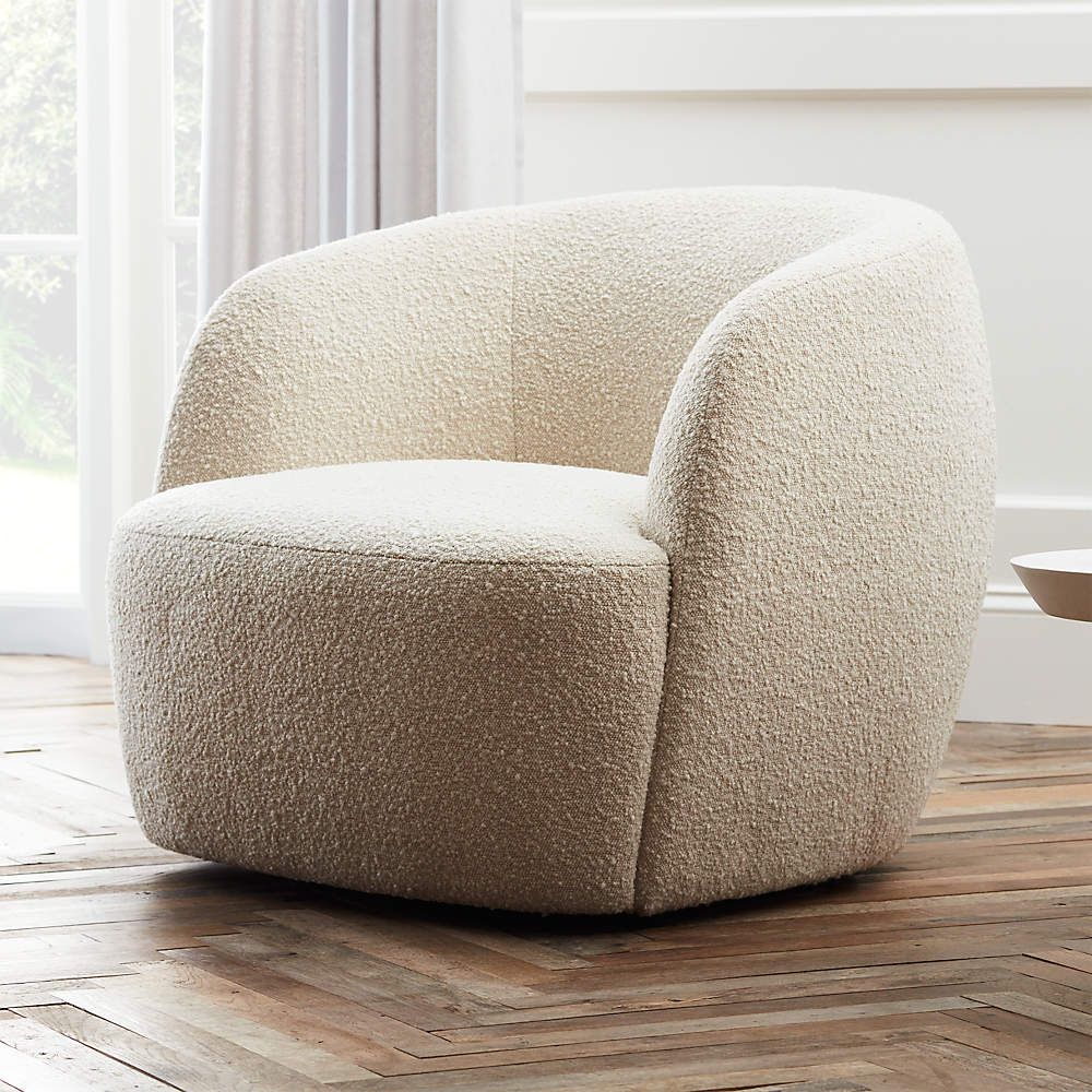 Gwyneth Ivory Boucle Chair Set of 2 | CB2 | CB2