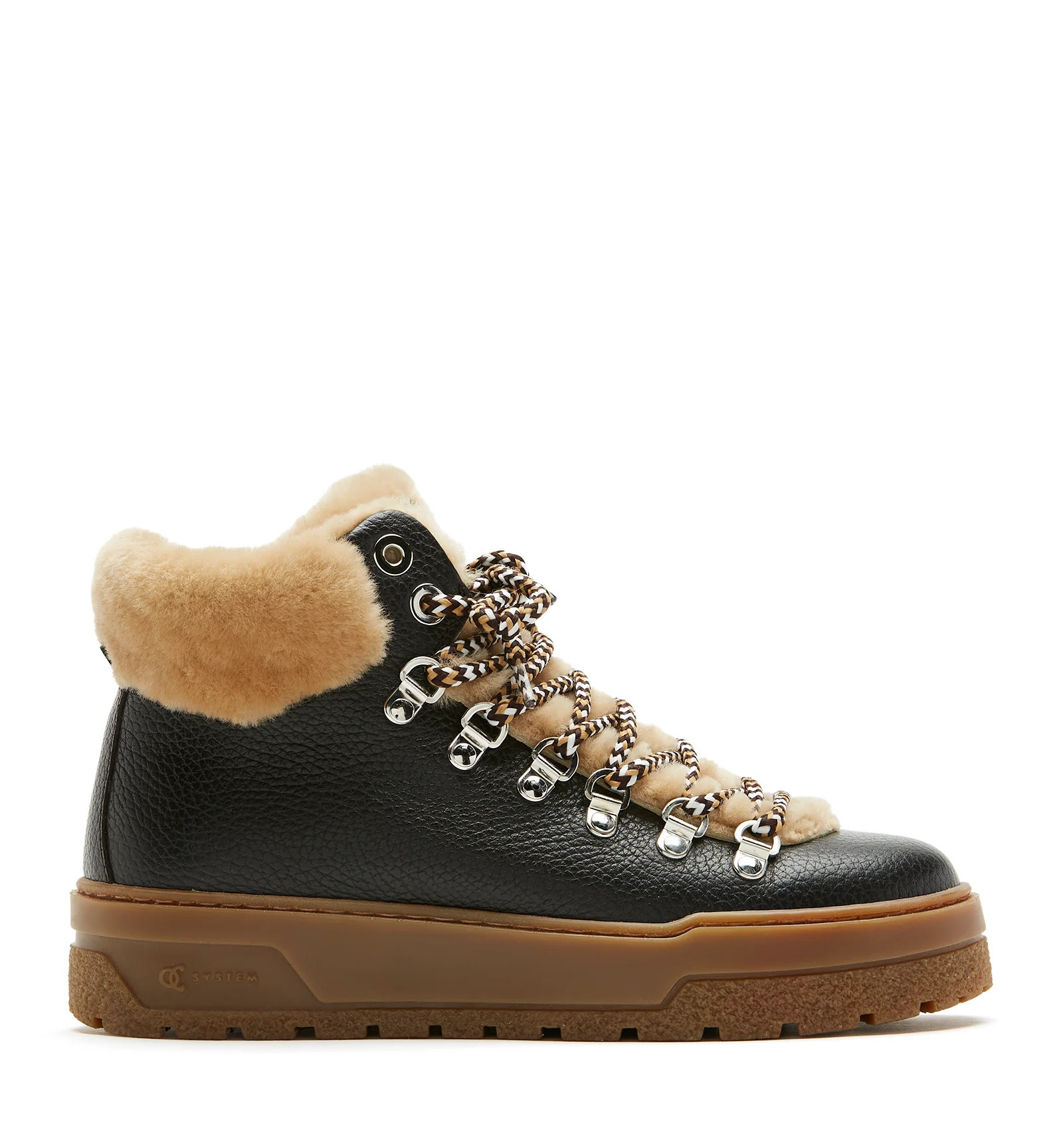 LAUSANNE SHEARLING-LINED LEATHER BOOTIE | La Canadienne