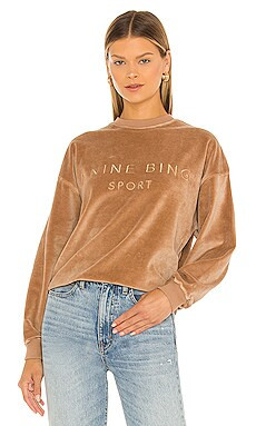 ANINE BING Sport Evan Sweatshirt in Taupe from Revolve.com | Revolve Clothing (Global)