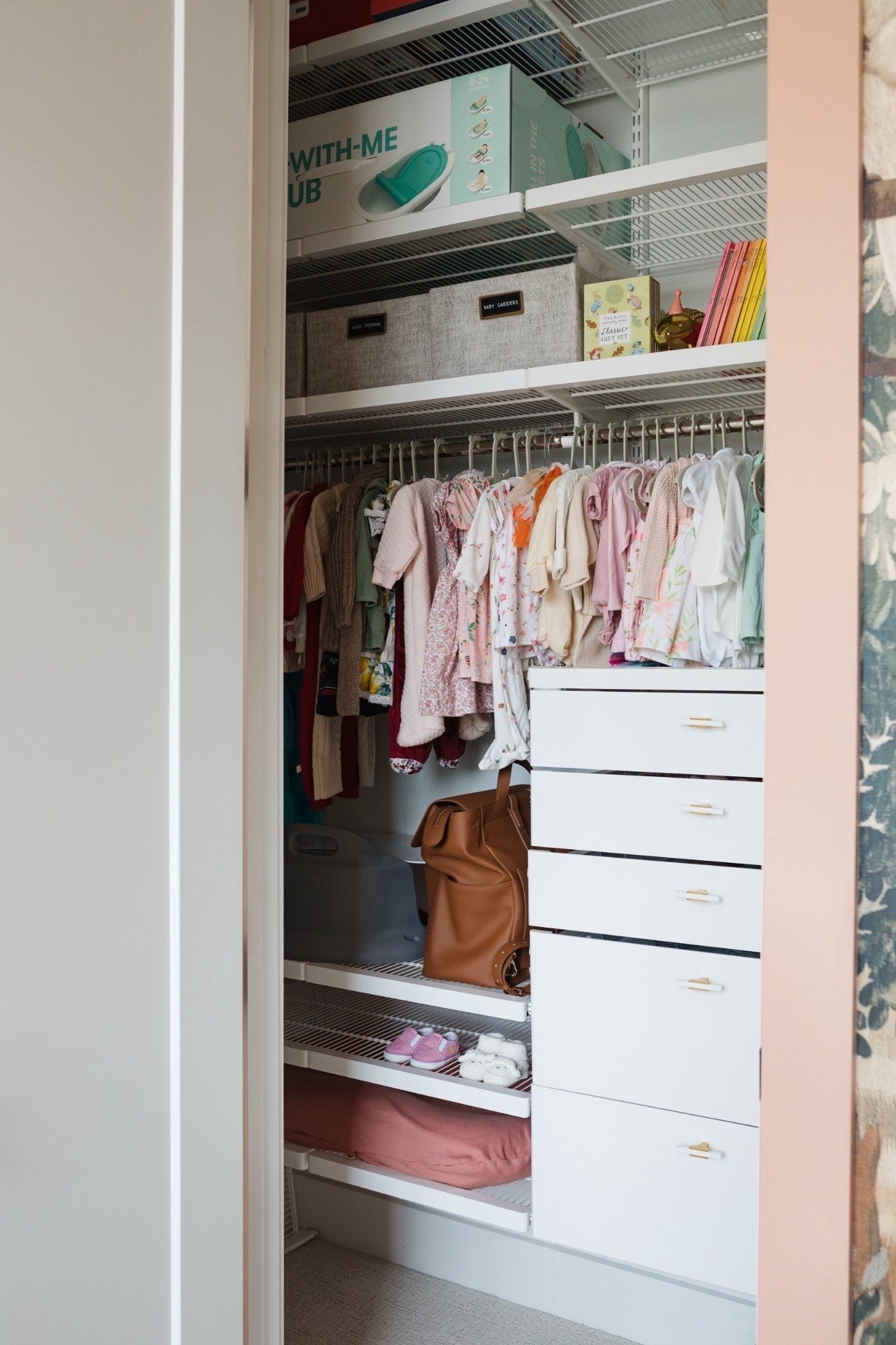 Nursery closet organization system on sale for 30% off. We love how easy to install and you can make changes since it’s a modular versatile system. 

#LTKHome