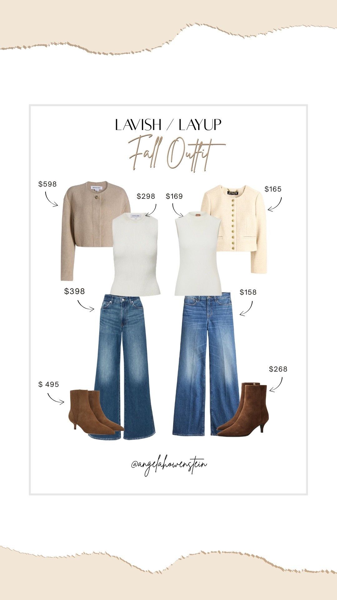 ✨ Lavish / Layup ✨

Denim flares + creamy toppers = instant fall polish. Whether you splurge or save, this look is the perfect balance of cozy and chic.

#lavishlayup #ltkfallstyle #falloutfits #autumnfashion



#LTKStyleTip #LTKShoeCrush #LTKSeasonal