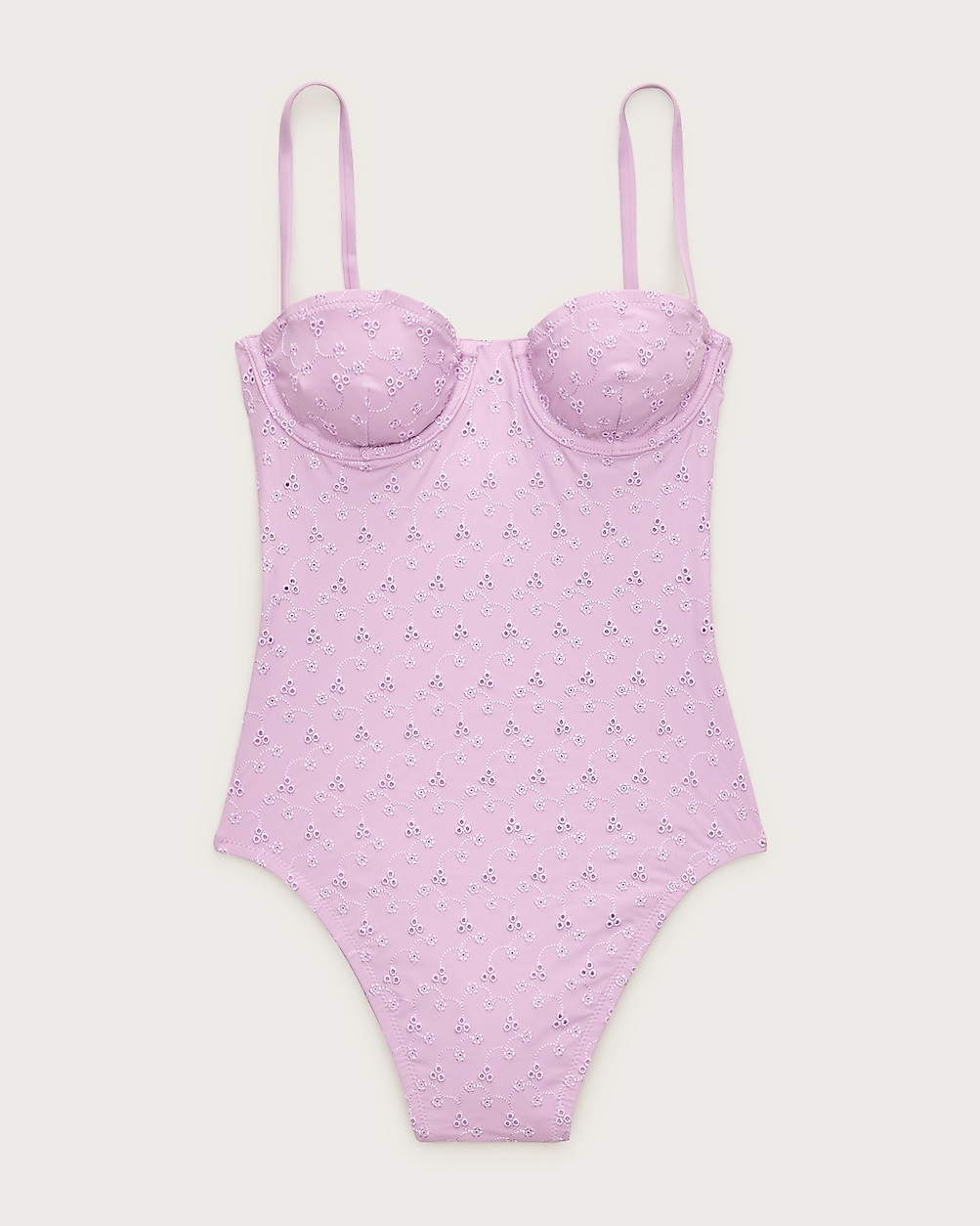 Balconette eyelet underwire one-piece | J. Crew US