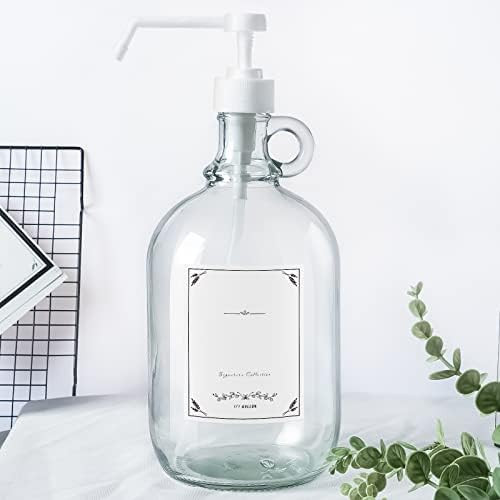 Amazon.com: Half Gallon Glass Pump Dispenser Bottle 64 Ounce Large Jug with Pump for Laundry Dete... | Amazon (US)