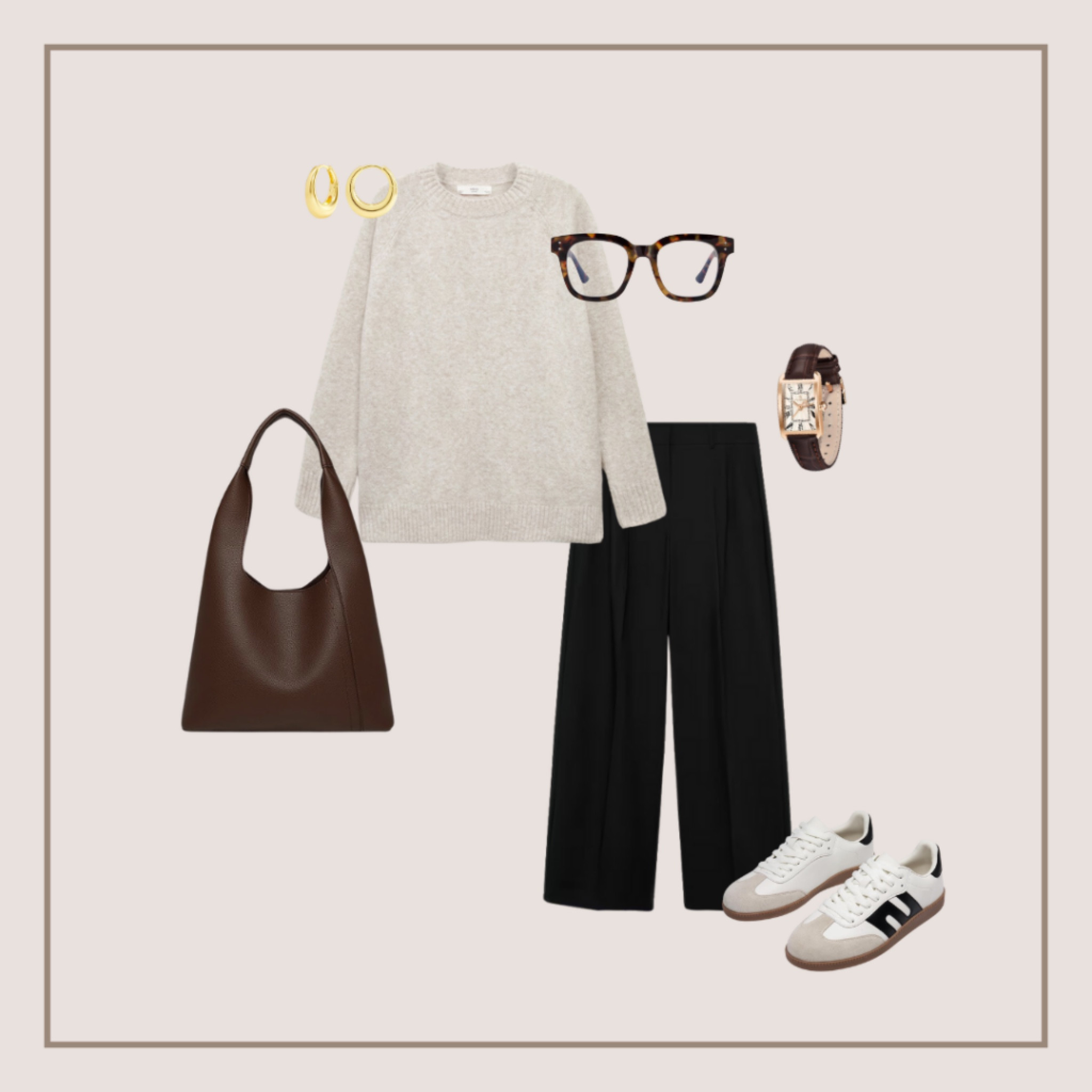 This cozy outfit gets lots of things right: 1) It features a handful of affordable finds 2) It’s the ideal work from home look and 3) It features dupes for some trendy style finds. These sneakers are under $50 yet they have a similar look to Adidas Samba sneakers. The trousers are also worth mentioning as they’re one of the chicest Target finds I’ve come across to date! Add some blue light blocking glasses for a stylish and practical touch. 

#LTKFindsUnder100 #LTKFindsUnder50 #LTKStyleTip