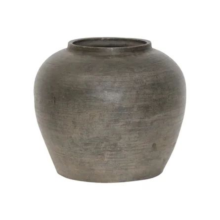 Bungalow Rose Ugashik Black Indoor / Outdoor Earthenware Table Vase | Wayfair | Wayfair North America