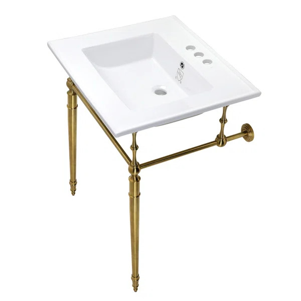 KVPB25227W4BB Ceramic Rectangular Console Bathroom Sink | Wayfair North America