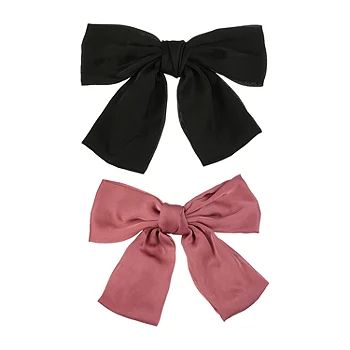 a.n.a Pink & Black 2-pc. Hair Bow | JCPenney