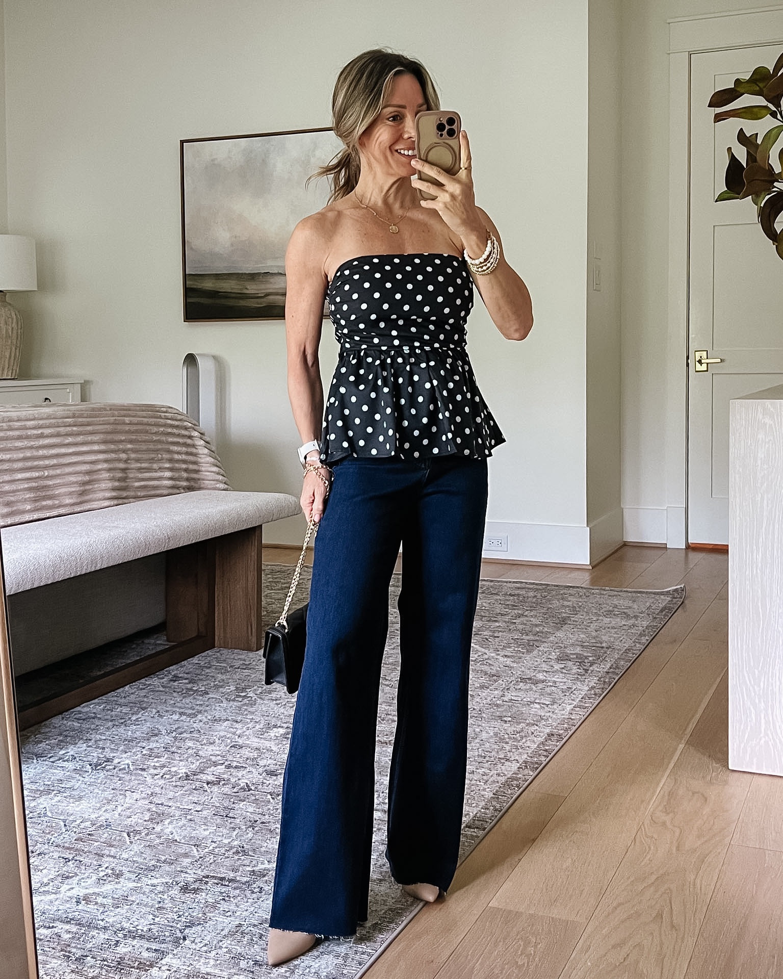 Amazon early fall styles and still smitten with polka dots and peplum 🍂

Top Fit: I’m wearing an XS

Jeans Fit: I’m wearing an XS

#LTKOver40 #LTKPetite #LTKgrwm