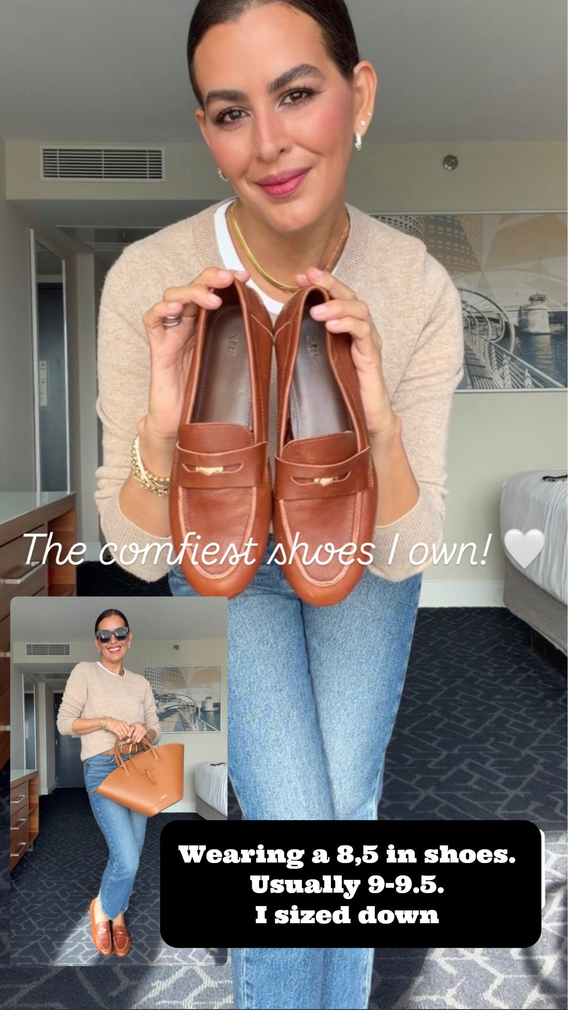 Scroll to shop⬇️
‼️All details and sizing⬇️ sunnies on sale!!
👖Size 27x 30, there’s some stretch 
👚size M. Sweater size S, is super soft.
Size down in shoes, super comfy and the softest leather. Jeans color: Unstoppable Wear - Dark Wash
Bag in caramel. 
I’m 5’7” 130 pounds!

#LTKValentine #LTKNYFW

#LTKootd #LTKOver40 #LTKSeasonal