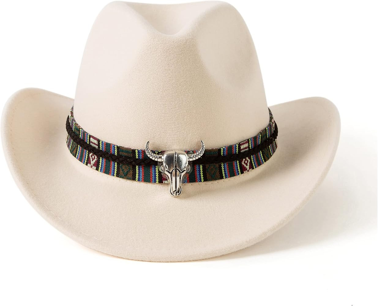 Gossifan Classic Womens Western Cowboy Cowgirl Hats with Wide Belt | Amazon (US)