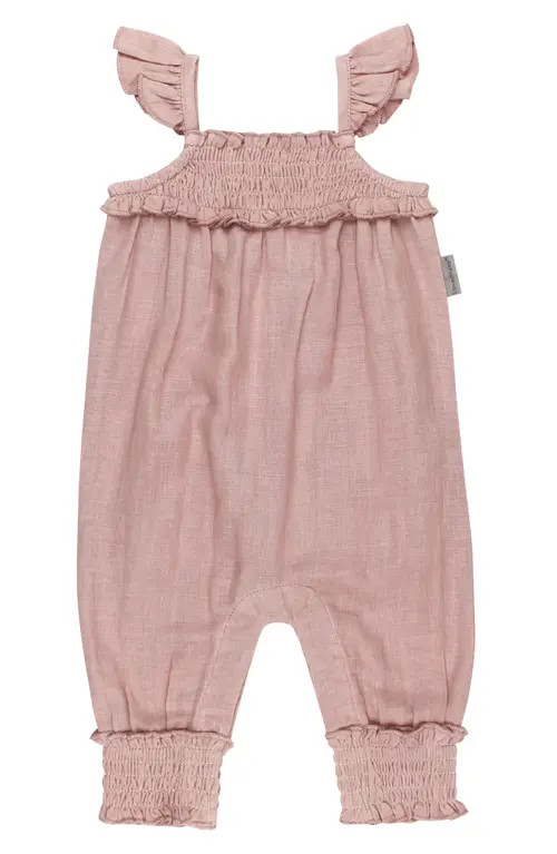 L'Ovedbaby Organic Cotton Muslin Romper in Taffy at Nordstrom, Size 12-18M | Nordstrom