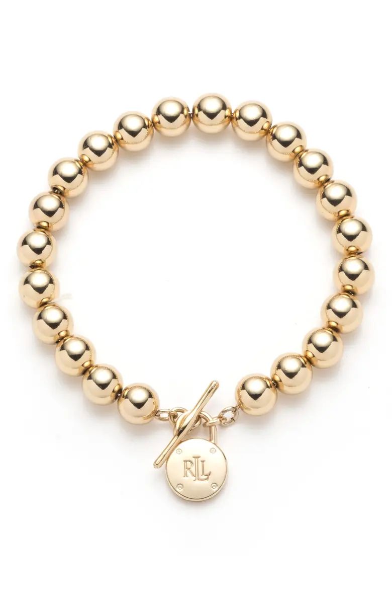 Padlock Beaded Toggle Bracelet | Nordstrom