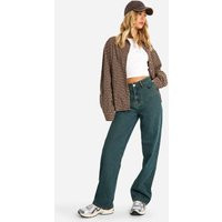 Womens Basic Boyfriend Jeans - Blue - 12/32L | boohoo (US & Canada)