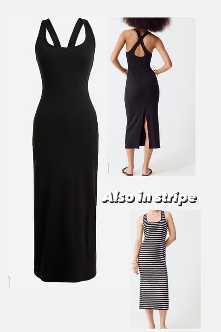 Ribbed dress in solid or striped 

#LTKSeasonal #LTKfindsunder50 #LTKstyletip