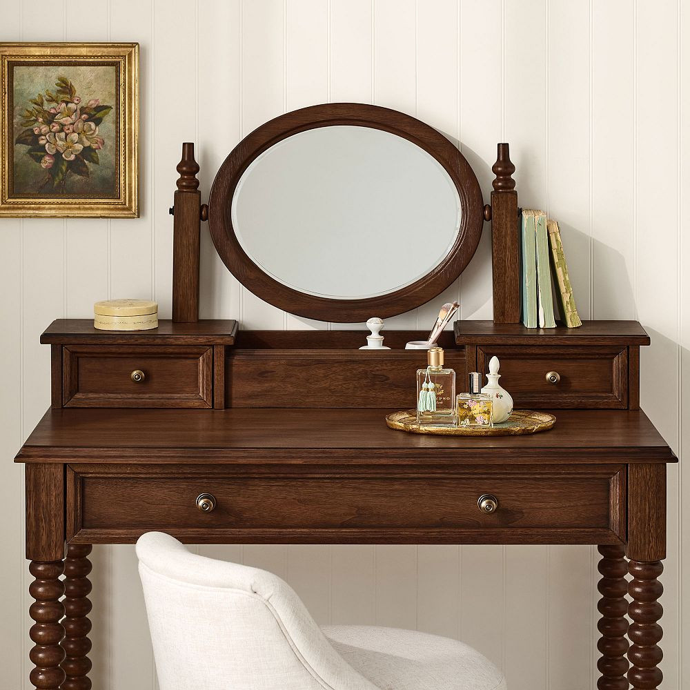Chris Loves Julia Turned Wood Vanity Topper | Pottery Barn Teen
