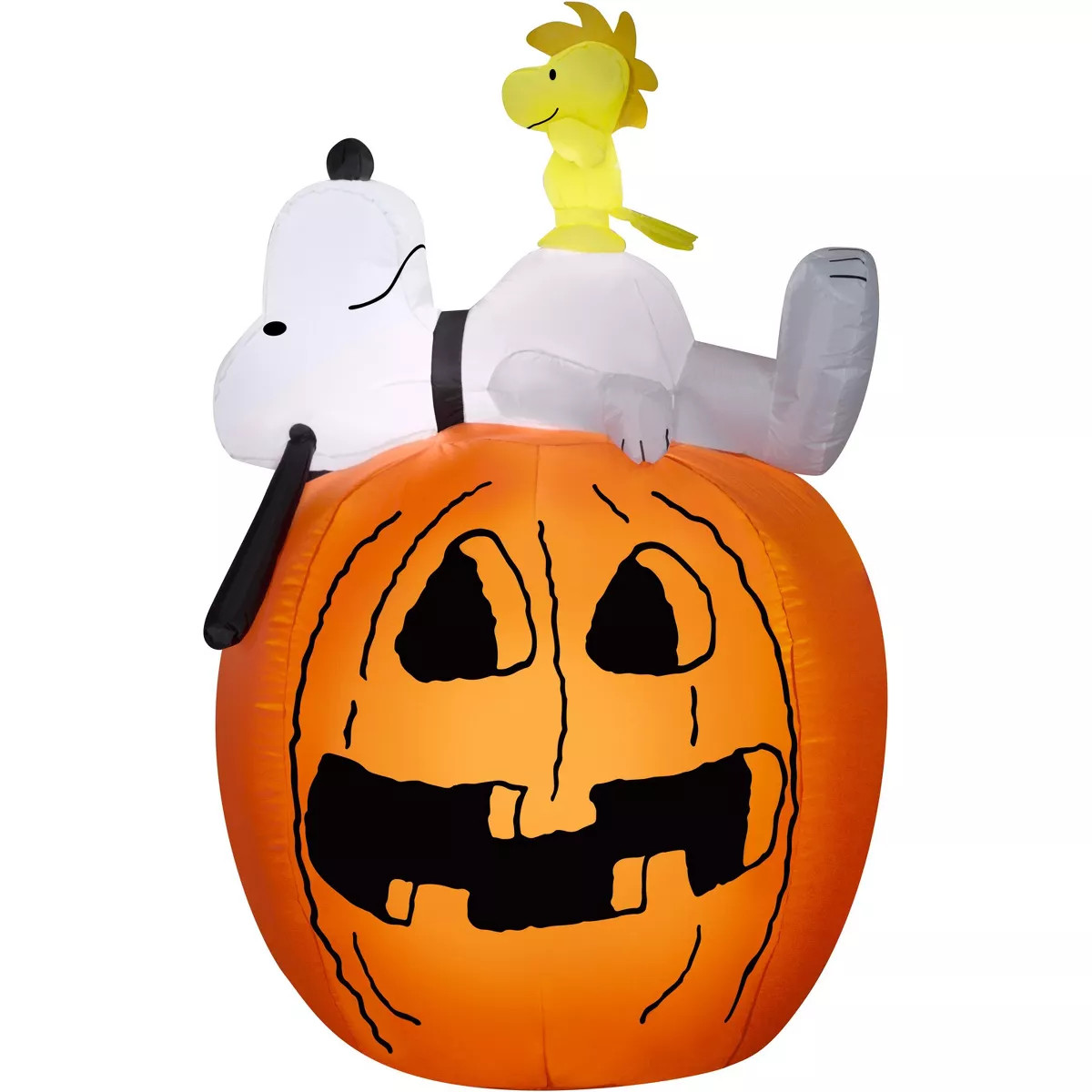 Peanuts Airblown Inflatable Snoopy and Woodstock on Pumpkin Scene Peanuts, 4.5 ft Tall, Multicolo... | Target