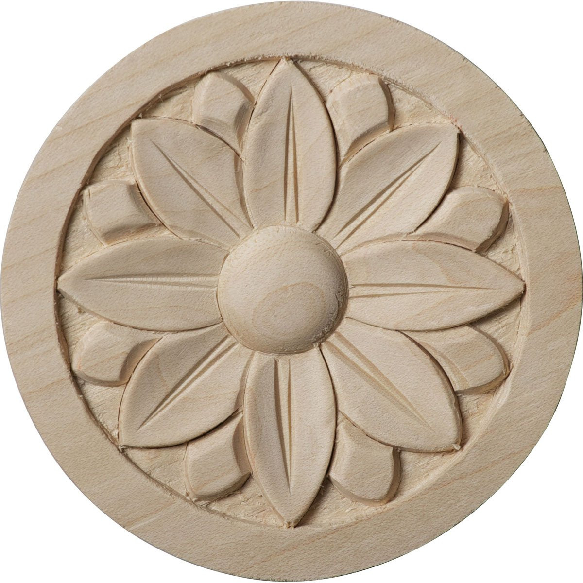Ekena Millwork ROS03X03BERW Bedford Round Rosette, Rubberwood | Amazon (US)