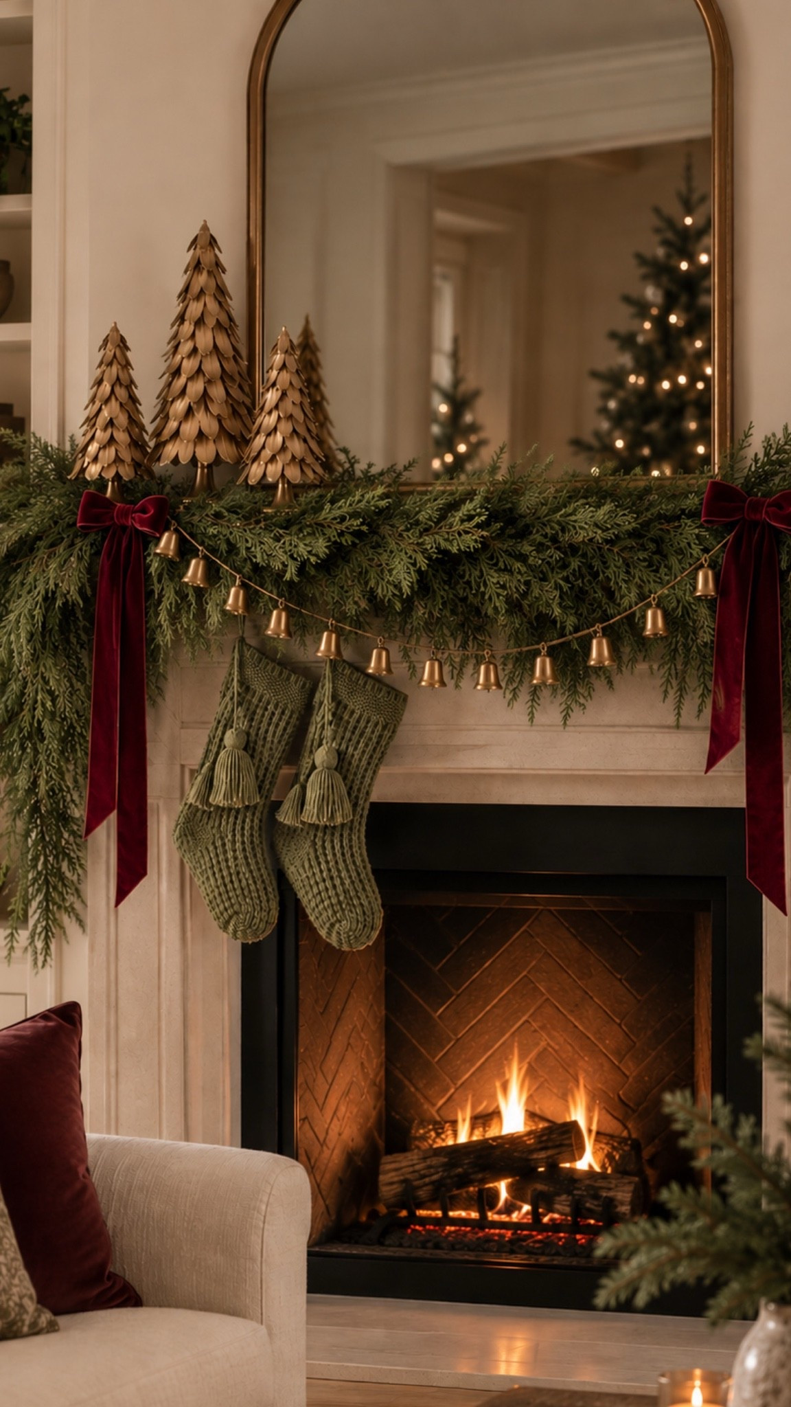 New Hearth and Hand Christmas! 🎄 this entire mantle is target!

#LTKSeasonal #LTKHome