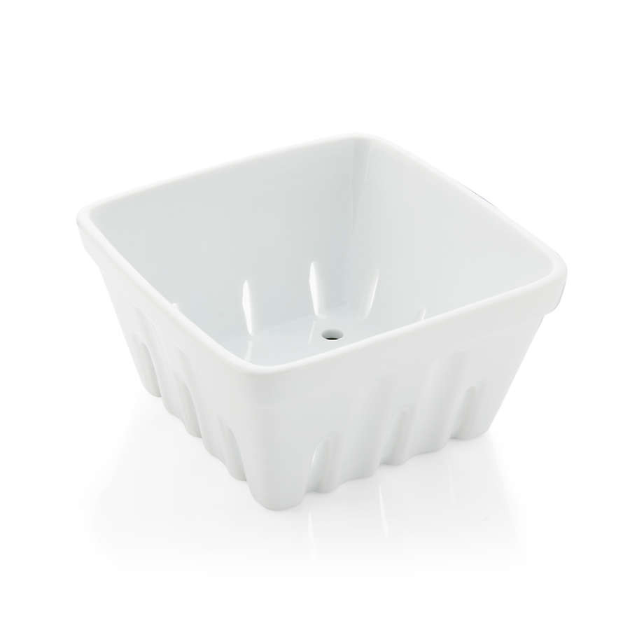 Berry Box White Colander + Reviews | Crate & Barrel | Crate & Barrel