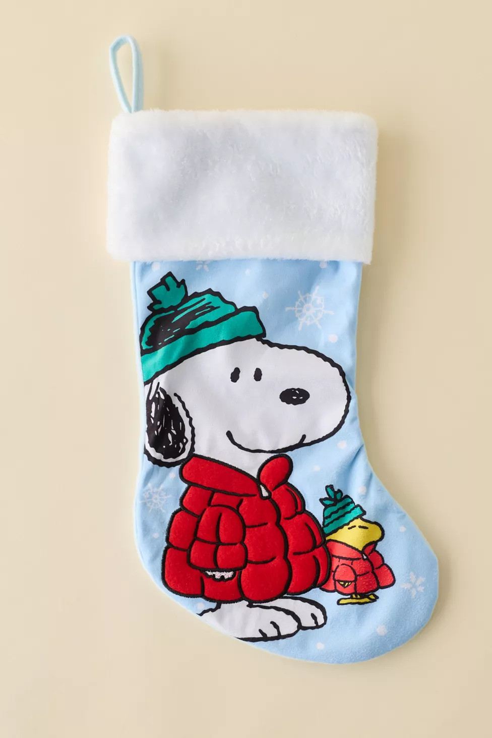 Peanuts Snoopy & Woodstock Holiday Stocking | Urban Outfitters (US and RoW)