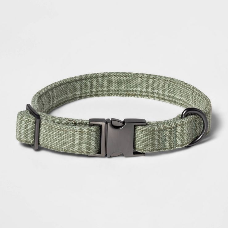 Tweed Fashion Dog Collar - Sage Green - Boots & Barkley™ | Target