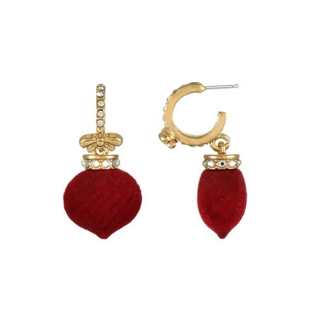 Holiday Time Textured Ornament Earrings, 1 Pair | Walmart (US)