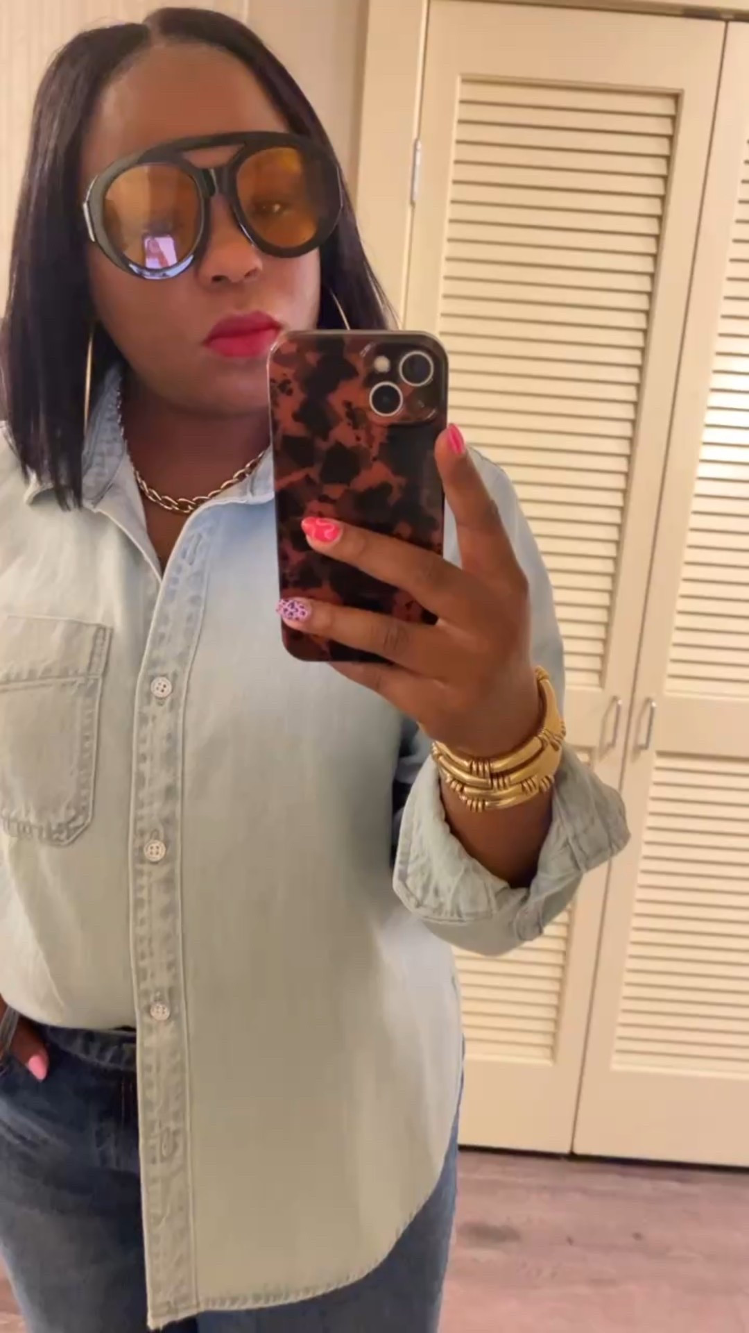 Denim on denim with wide legged cuffed jeans! 

#LTKFindsUnder50 #LTKMidsize #LTKStyleTip