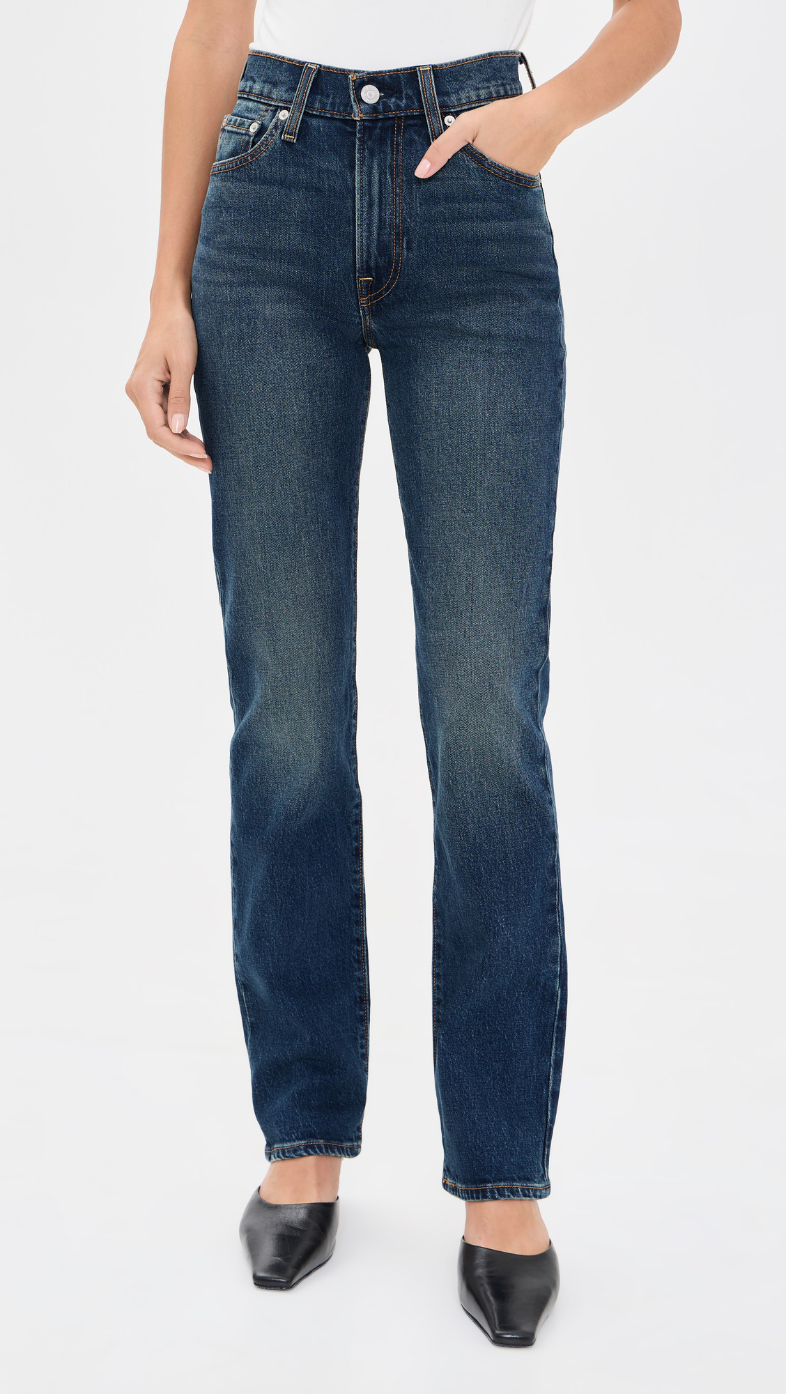 Levi's Ribcage Slim Jeans Gate Keeping 32 | Shopbop