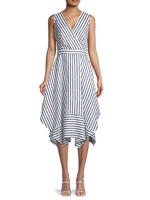 Stripe-Print Asymmetric Dress | Saks Fifth Avenue OFF 5TH (Pmt risk)