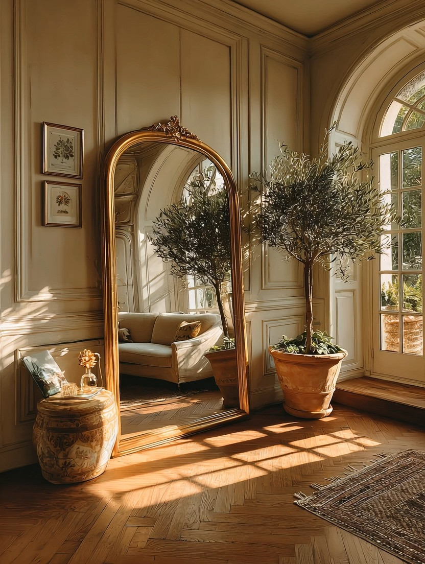 Shop the look — not the size.

An oversized gold-framed mirror instantly transforms a space. It reflects light, expands the room visually, and adds that timeless European elegance that feels both classic and intentional.

You don’t need this exact size to recreate the feeling.

We’ve curated multiple size options in the same design, so whether you’re styling:
• A grand entryway
• A cozy corner
• A bedroom wall
• A living room nook

You can choose what fits your space perfectly.

Pair it with an olive tree — real or faux — and you create warmth, height, and natural movement. The combination of gold + greenery is effortlessly elevated and forever timeless.

The secret isn’t the dimensions.
It’s the pairing.

Mirror + tree = depth + light + softness.

Choose the size that works for your home and create this elegant, light-filled moment anywhere.
#IntentionalHome
#ElegantInteriors
#HomeDecorInspo
#LuxuryLiving
#TimelessDesign
#GoldAccents
#StatementMirror
#OliveTreeDecor
#EuropeanInspired
#InteriorStyling
#DesignerLookForLess
#WarmMinimalism
#ElevatedLiving
#ShopTheLook
#RefinedSpaces 

 #LTKHome