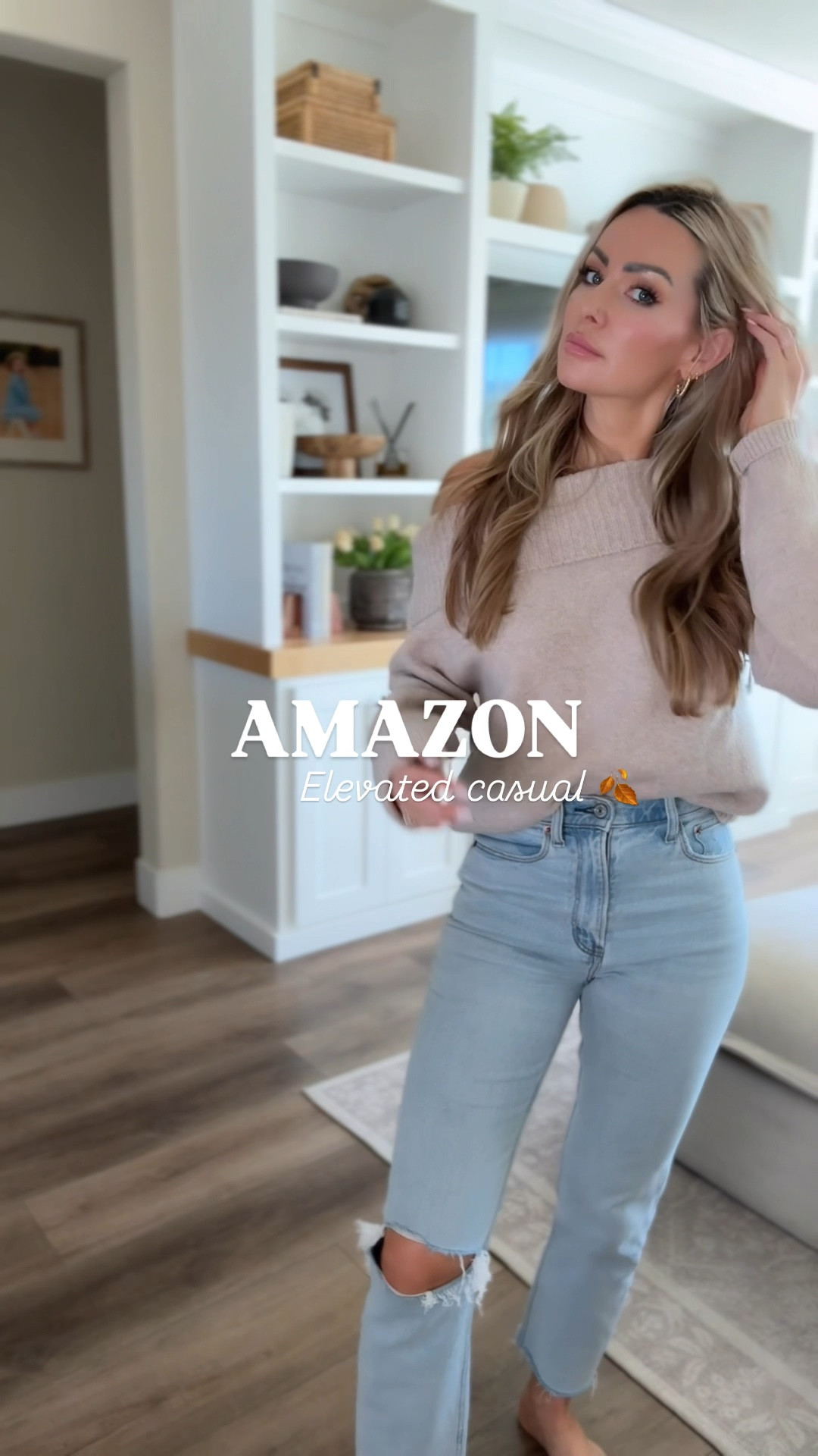 Here’s an elevated casual outfit idea for thanksgiving, date night, or anything else you have planned. This off the shoulder top from Amazon can be styled so many ways and it’s so flattering. my Steve Madden look for less boots are comfortable and affordable. The jeans are not from Amazon, but they are on major sale and they are a closet, staple denim jeans. I got size small in the sweater size 25 in the jeans and the boots are true to size. My lip color is shade rose and you can use code Lacy15 for 15% off.

#LTKFindsUnder50 #LTKStyleTip #LTKSaleAlert