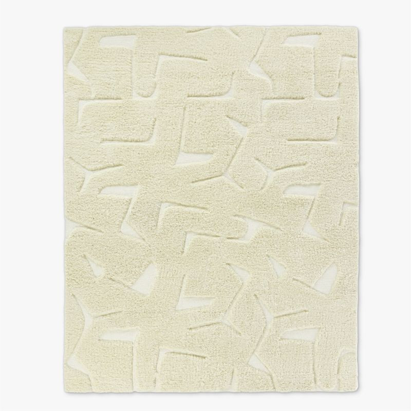 Sway Hand-Tufted Neutral Wool Area Rug 9'x12' + Reviews | CB2 | CB2