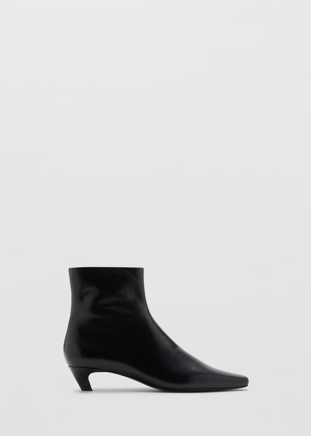 Leather boots with kitten heels - Women | MANGO United Kingdom | MANGO (UK)