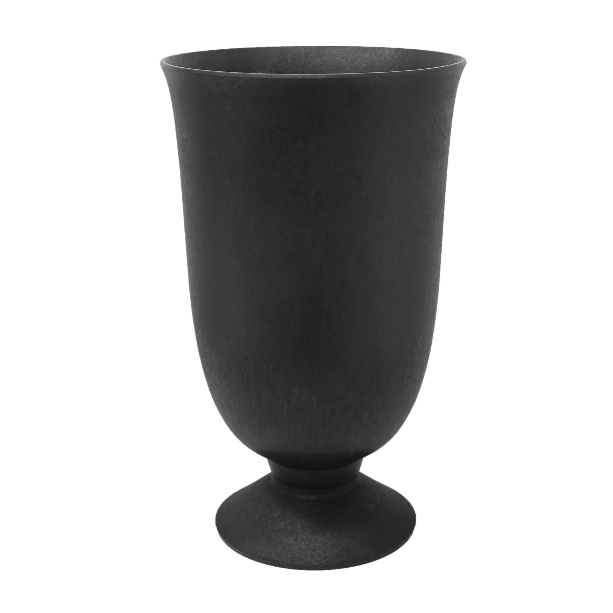 Tierra Verde Cadence Self Watering Urn Planter 14"W x 23"H, Black | Walmart (US)