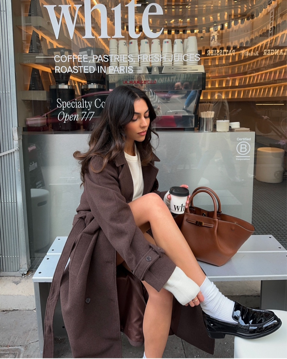 My favourite brown wool trench coat 🤍 linked my all time favourite thermal brush for the perfect blowout and my go to socks to pair with all your shoes! 

#LTKbeauty #LTKwinter #LTKcanada