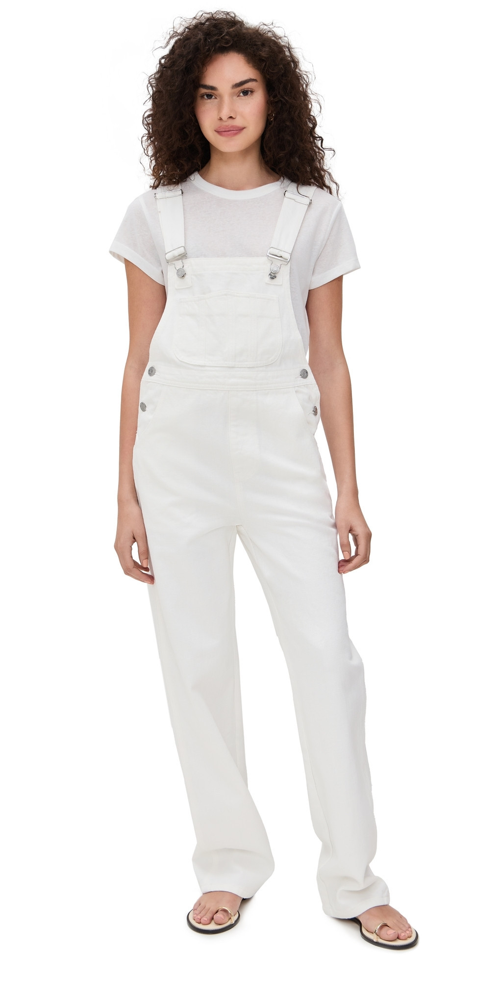 PARKE White Overalls White L | Shopbop