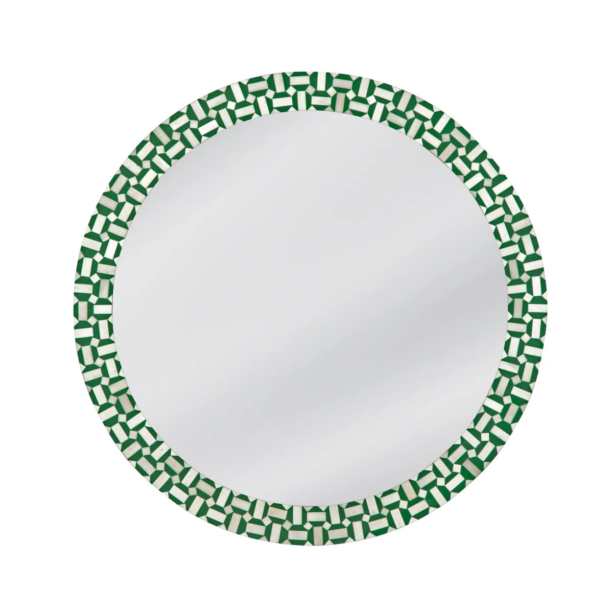 Alanis Bone Round Wall Mirror | Wayfair North America
