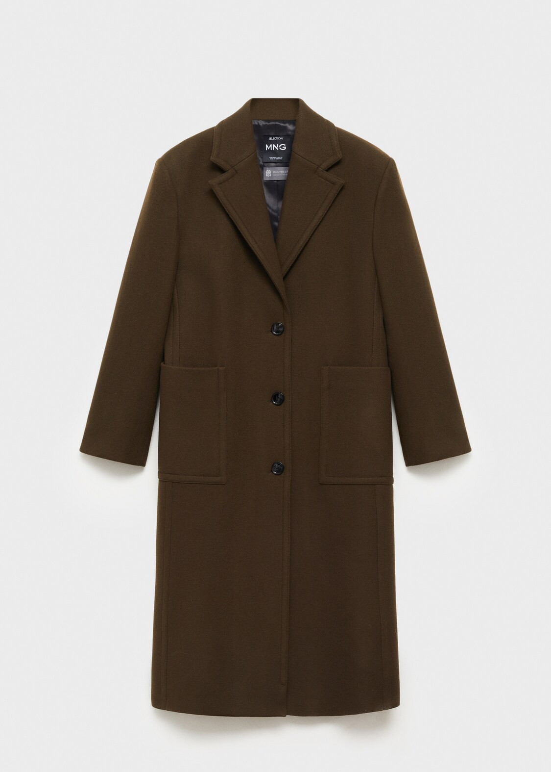 Virgin wool coat with pockets | MANGO (UK)