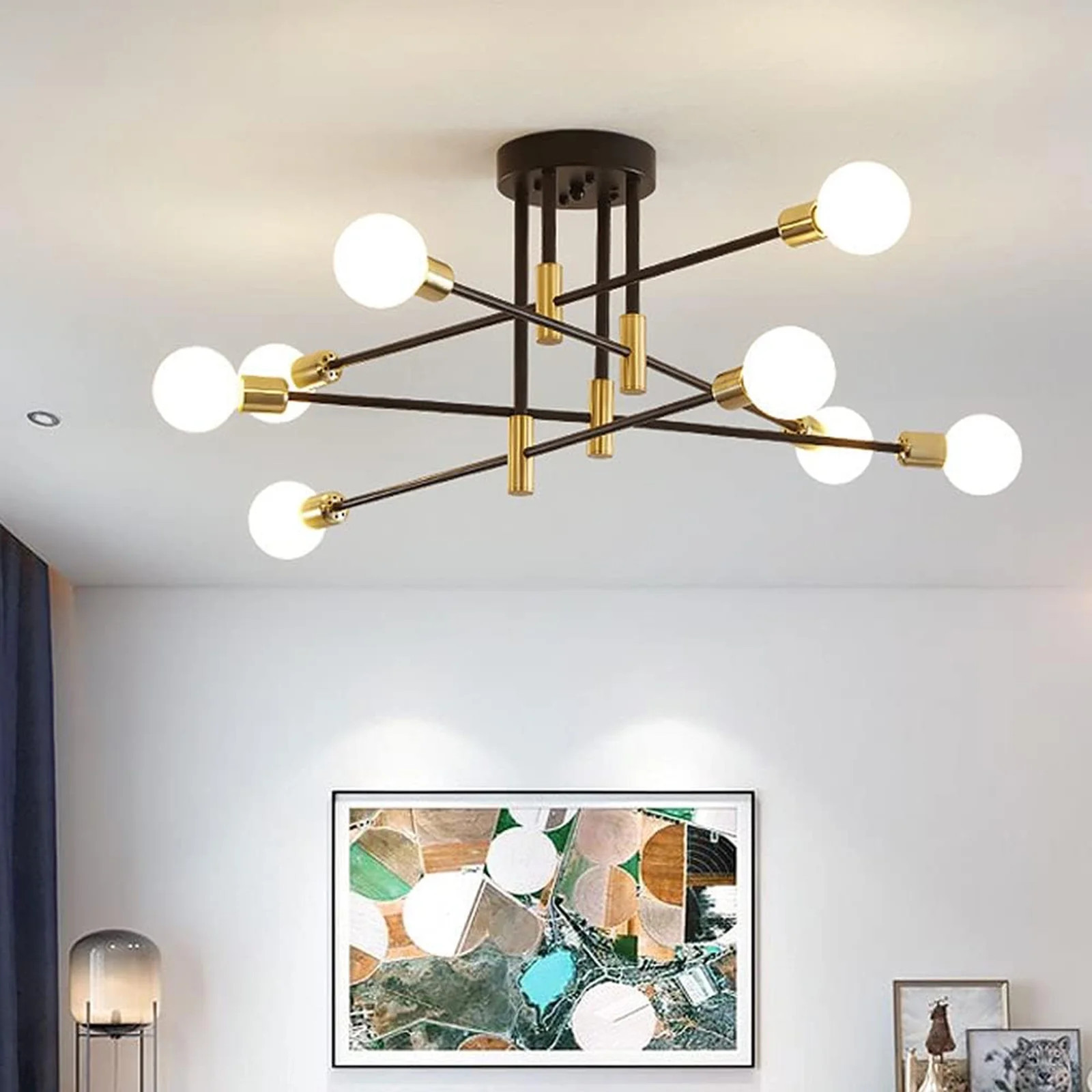 Eccomum 8-Light Modern Sputnik Chandelier | Walmart (US)