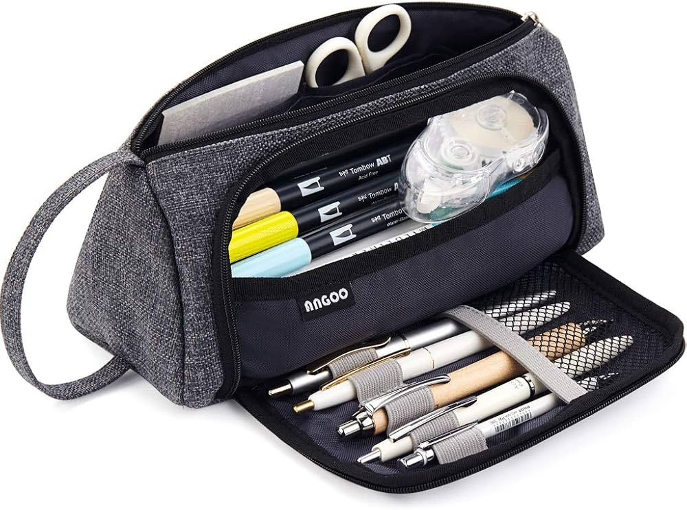 EASTHILL Big Capacity Pencil Case Large Storage Pouch Marker Pen Pencil Stationery Bag for Middle... | Amazon (US)