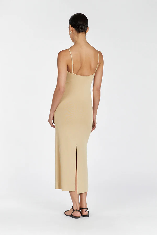 TAYLOR SAND KNIT MIDI DRESS | DISSH