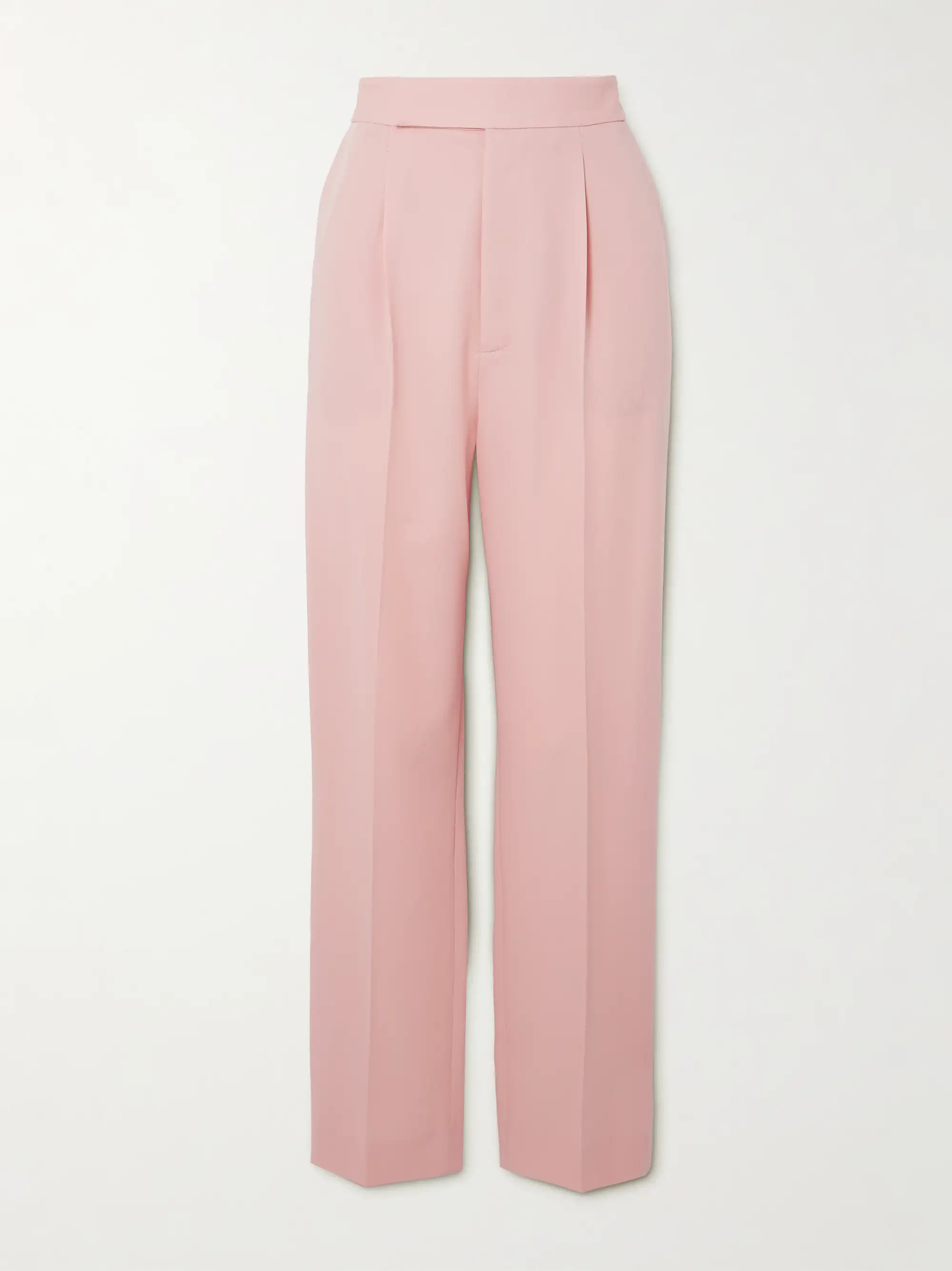 Evanne pleated wool-twill straight-leg pants | NET-A-PORTER (US)