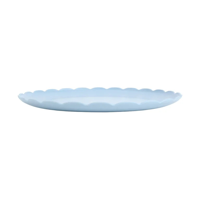 Mainstays 10.5 inch Round Plastic Plate, Blue | Walmart (US)