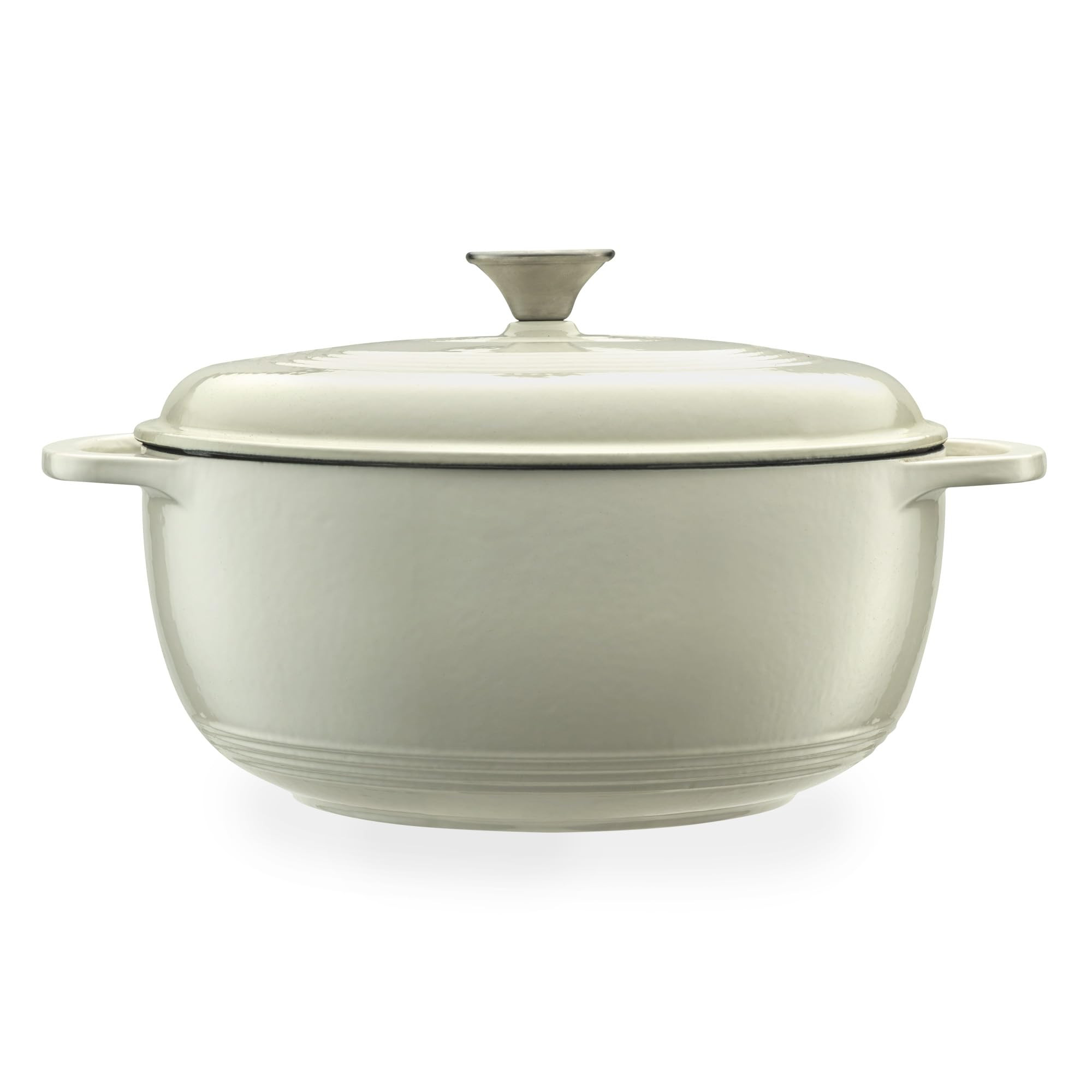 Mercer Culinary Enameled Cast Iron Round Dutch Oven, 6 qt., White | Amazon (US)
