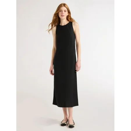 Free Assembly Women’s Sleeveless Bias Midi Dress Sizes XS-XXL | Walmart (US)