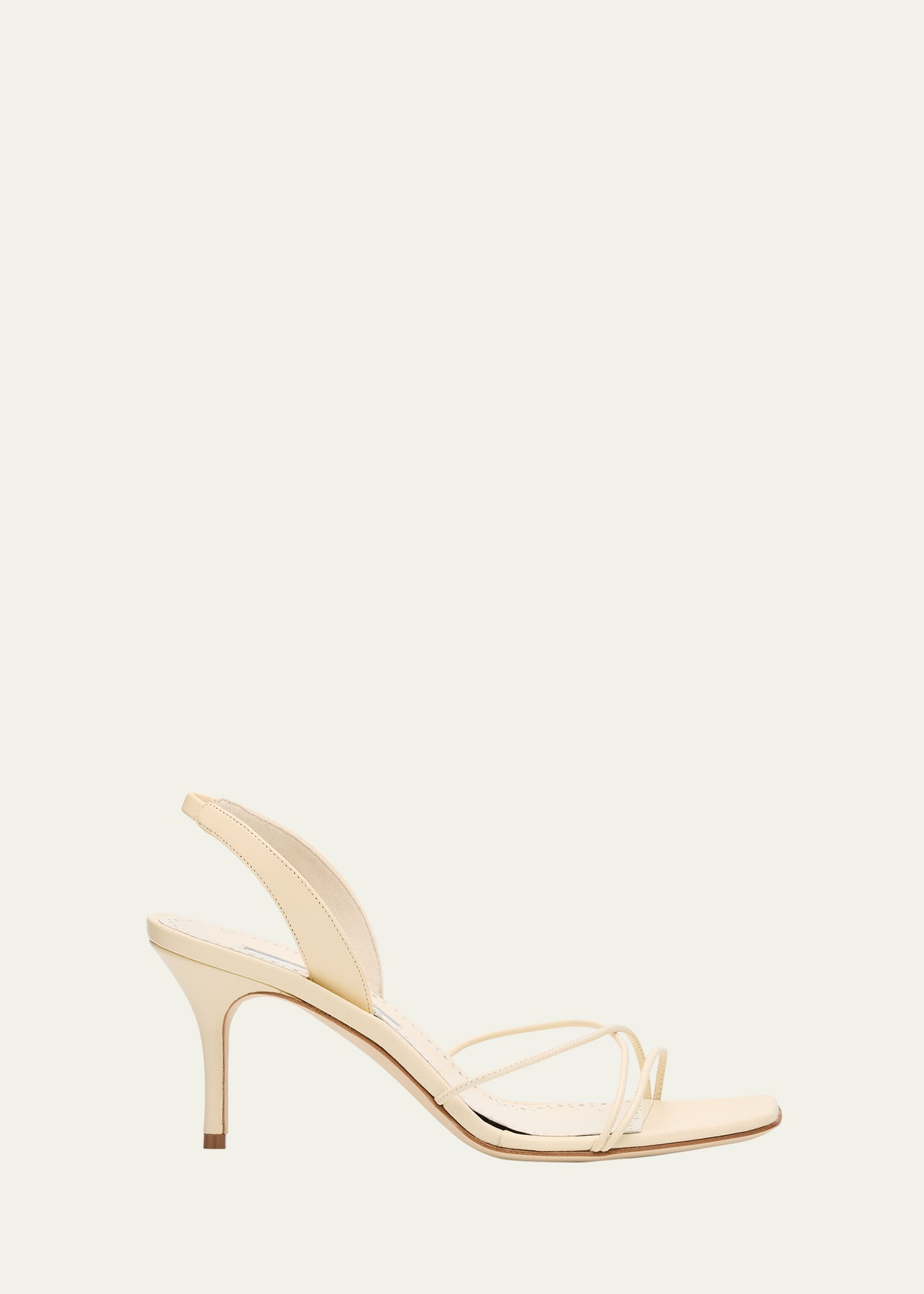 Manolo Blahnik Leather Strappy Slingback Sandals | Bergdorf Goodman
