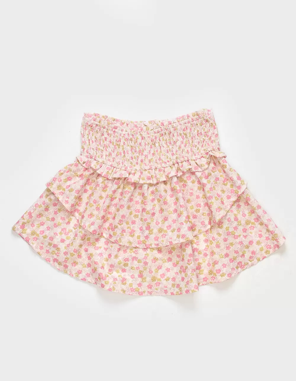 HAYDEN Ditsy Floral Girls Smocked Tiered Skirt | Tillys
