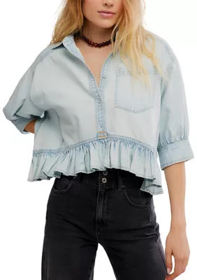 Free People Women's Bailey Denim Shirt | Belk